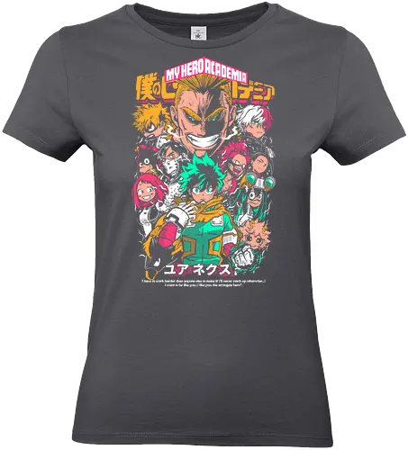 Heroes of UA Academy - Academia, superhero anime, hero academy, quirk powers, shonen action anime, manga series, japanese anime, anime art - Standard T-Shirt (Frauen)