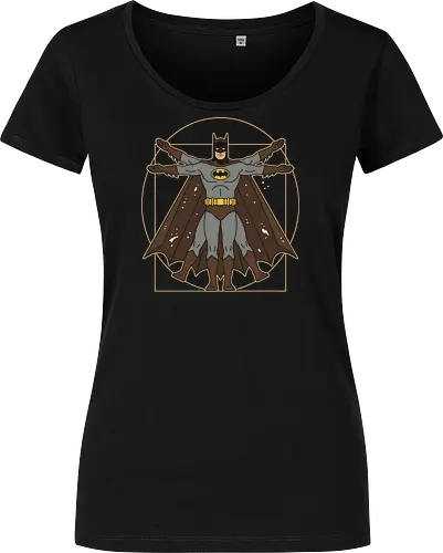 Vitruvian Bat Dark Knight Renaissance Art Parody Graphic