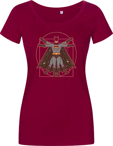 Vitruvian Bat Dark Knight Renaissance Art Parody Graphic