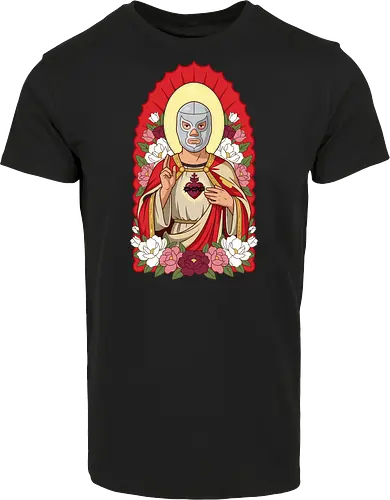 "Santo Luchador" Mexican Lucha Libre Sacred Heart Graphic