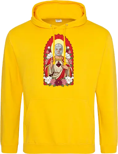 "Santo Luchador" Mexican Lucha Libre Sacred Heart Graphic