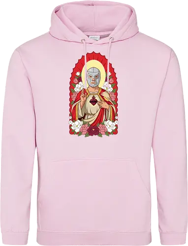 "Santo Luchador" Mexican Lucha Libre Sacred Heart Graphic