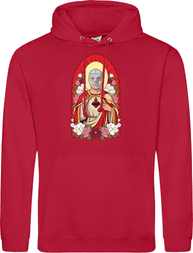 "Santo Luchador" Mexican Lucha Libre Sacred Heart Graphic