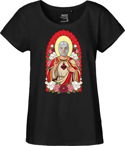 "Santo Luchador" Mexican Lucha Libre Sacred Heart Graphic