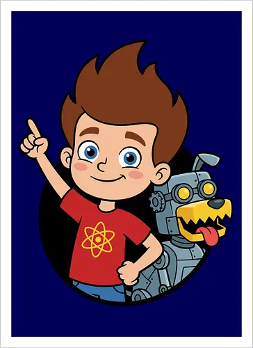 Boy Genius and Robotic Dog