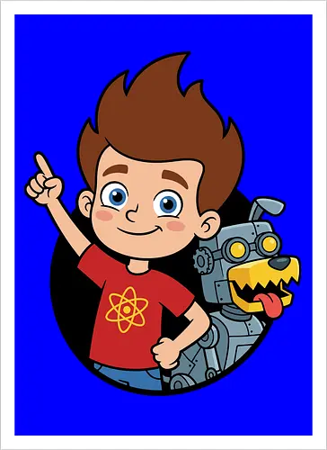 Boy Genius and Robotic Dog