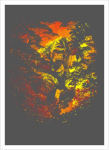 King of skull island - Kaiju, movie, televison, scifi - Kunstdruck