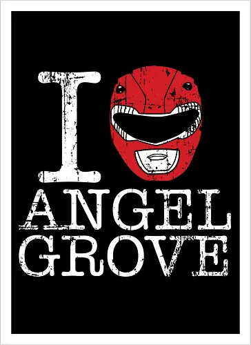 I Love Angel Grove - Red Ranger Power Rangers
