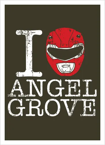 I Love Angel Grove - Red Ranger Power Rangers