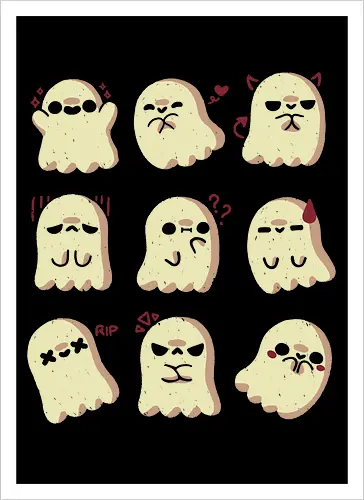 Cute Ghost Emotions
