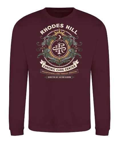 Rhodes Hill Chronic Care Center Crest - resident evil requiem, Horror, resident evil 9, resident evil 2, resident evil 3 nemesis, jill valentine, leon s kennedy, resident evil 4, umbrella corporation, victor gideon, raccoon city, albert wesker, chris redfield, resident evil 5, grace ashcroft - Sweatshirt