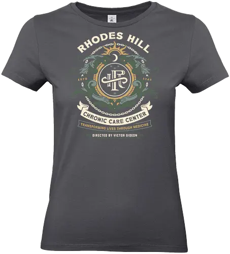 Rhodes Hill Chronic Care Center Crest - resident evil requiem, Horror, resident evil 9, resident evil 2, resident evil 3 nemesis, jill valentine, leon s kennedy, resident evil 4, umbrella corporation, victor gideon, raccoon city, albert wesker, chris redfield, resident evil 5, grace ashcroft - Standard T-Shirt (Frauen)