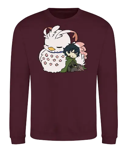 Naofumi and Filo- The Rising Of The Shield Hero fanart - shield hero, anime and manga, otaku, tate no yuusha, the rising of the shield hero, the rising of the shield hero fanart, naofumi iwatani, naofumi fanart, raphtalia, anime art, anime fanart, anime merch - Sweatshirt