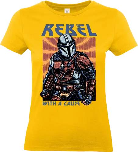 Rebel with a Cause - fictional, Movie, film, galaxy, galactic, space, droids, heroes, character, fictional, Movie, film, galaxy, galactic, space, droids, heroes, character - Standard T-Shirt (Frauen)