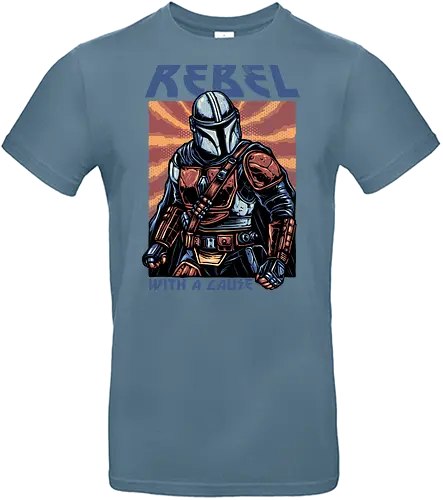 Rebel with a Cause - fictional, Movie, film, galaxy, galactic, space, droids, heroes, character, fictional, Movie, film, galaxy, galactic, space, droids, heroes, character - Standard T-Shirt