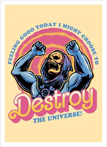 Choose to Destroy - Comic, comic book, character, movie, animated, animation, villain, universe, funny - Kunstdruck