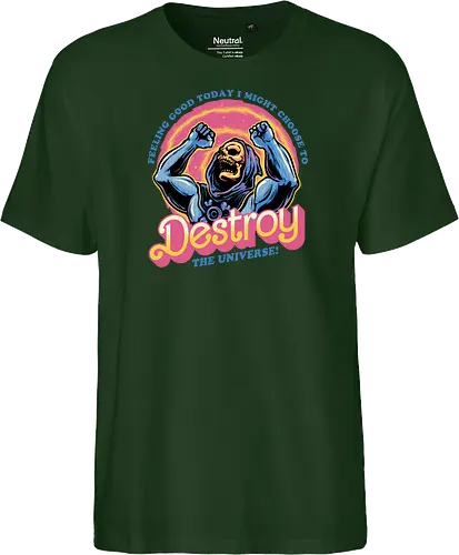 Choose to Destroy - Comic, comic book, character, movie, animated, animation, villain, universe, funny - Fairtrade T-Shirt