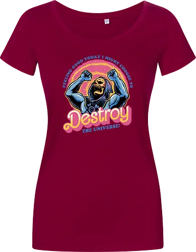 Choose to Destroy - Comic, comic book, character, movie, animated, animation, villain, universe, funny - Damen T-Shirt