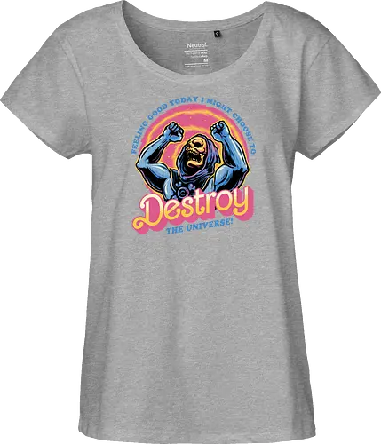 Choose to Destroy - Comic, comic book, character, movie, animated, animation, villain, universe, funny - Fairtrade Girl Shirt