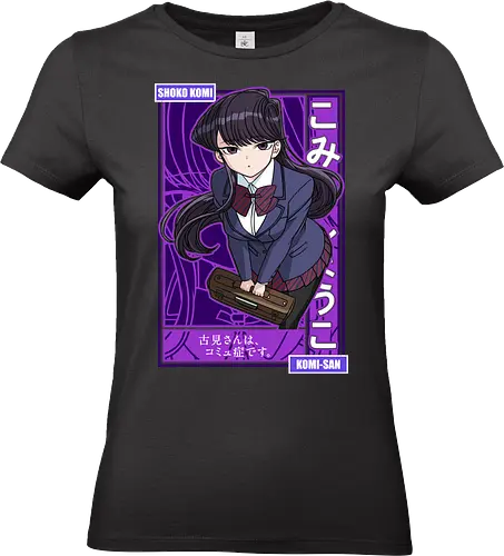 Komi Can’t Communicate - komi san, shoko komi, anime girl, shy anime girl, school anime, romantic comedy anime, slice of life anime, manga series, anime art - Standard T-Shirt (Frauen)