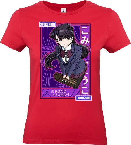 Komi Can’t Communicate - komi san, shoko komi, anime girl, shy anime girl, school anime, romantic comedy anime, slice of life anime, manga series, anime art - Standard T-Shirt (Frauen)