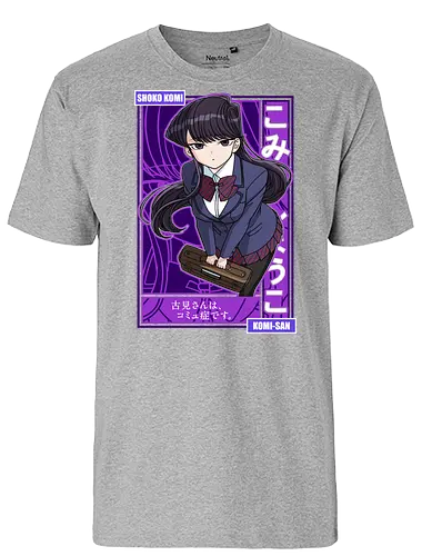Komi Can’t Communicate - komi san, shoko komi, anime girl, shy anime girl, school anime, romantic comedy anime, slice of life anime, manga series, anime art - Fairtrade T-Shirt