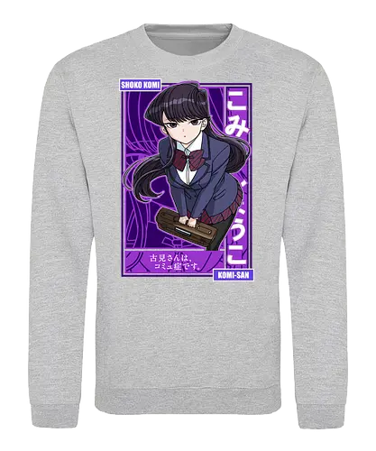 Komi Can’t Communicate - komi san, shoko komi, anime girl, shy anime girl, school anime, romantic comedy anime, slice of life anime, manga series, anime art - Sweatshirt