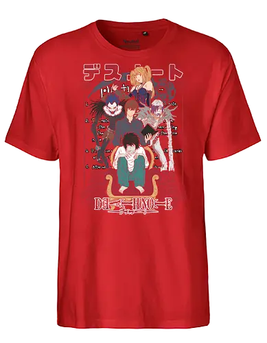 Death – Justice or Judgment - Death, light yagami, ryuk shinigami, anime thriller, psychological anime, dark anime, manga series, japanese anime, anime art - Fairtrade T-Shirt
