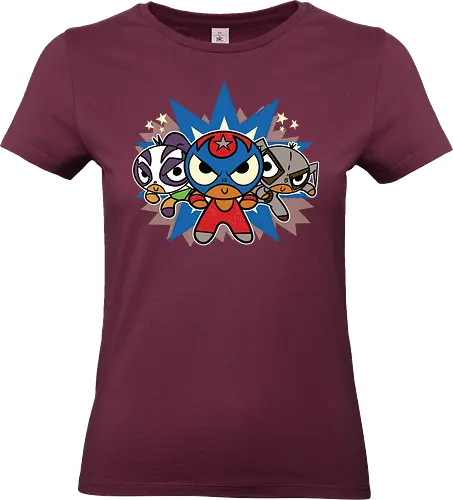 Powerpuff Lucha Libre - PPG Mucha Lucha - powerpuff girls t-shirt, ppg shirt, mucha lucha, mashup kleidung, cartoon network, luchadores, teetan, townsville, professor utonium, rikochet, lucha libre, 2000er cartoon, cartoon kunst, crossover animation, mädchenpower - Standard T-Shirt (Frauen)