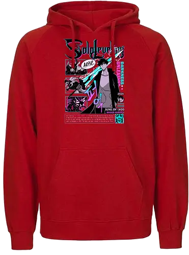 Solo Leveling – Shadow Monarch - solo leveling, sung jin woo, shadow monarch, hunter anime, dungeon raid, action fantasy, manhwa series, anime art - Fairtrade Hoodie