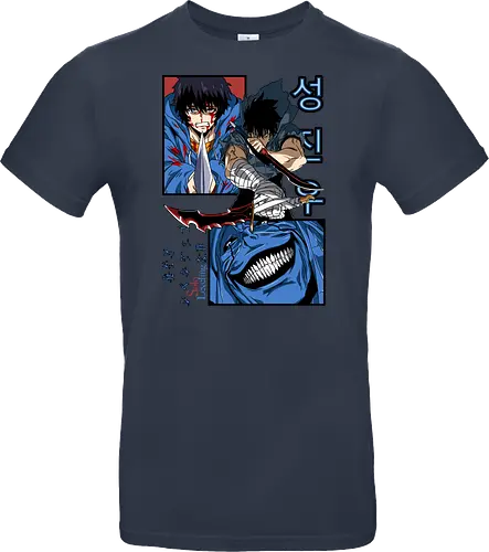 Solo Leveling – Rise of the Shadows - solo leveling, shadow monarch power, dark fantasy hunter, dungeon raid battle, action manhwa, anime art - Standard T-Shirt