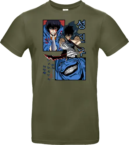 Solo Leveling – Rise of the Shadows - solo leveling, shadow monarch power, dark fantasy hunter, dungeon raid battle, action manhwa, anime art - Standard T-Shirt
