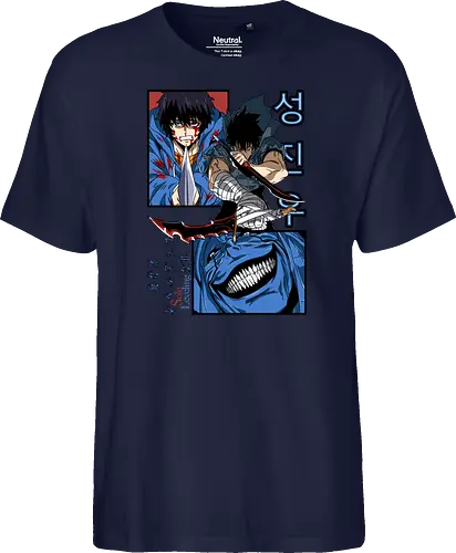 Solo Leveling – Rise of the Shadows - solo leveling, shadow monarch power, dark fantasy hunter, dungeon raid battle, action manhwa, anime art - Fairtrade T-Shirt