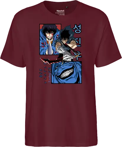 Solo Leveling – Rise of the Shadows - solo leveling, shadow monarch power, dark fantasy hunter, dungeon raid battle, action manhwa, anime art - Fairtrade T-Shirt