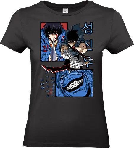Solo Leveling – Rise of the Shadows - solo leveling, shadow monarch power, dark fantasy hunter, dungeon raid battle, action manhwa, anime art - Standard T-Shirt (Frauen)