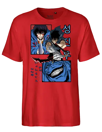 Solo Leveling – Rise of the Shadows - solo leveling, shadow monarch power, dark fantasy hunter, dungeon raid battle, action manhwa, anime art - Fairtrade T-Shirt