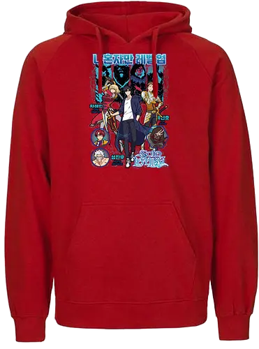Solo Leveling – Monarch of Shadows - sung jin woo power, dungeon fantasy battle, action manhwa, anime art, solo leveling, shadow monarch - Fairtrade Hoodie