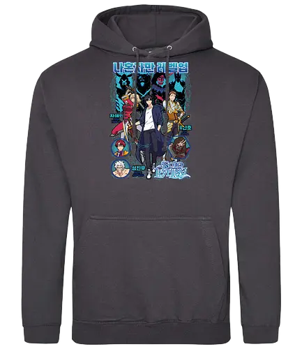 Solo Leveling – Monarch of Shadows - sung jin woo power, dungeon fantasy battle, action manhwa, anime art, solo leveling, shadow monarch - Standard Hoodie