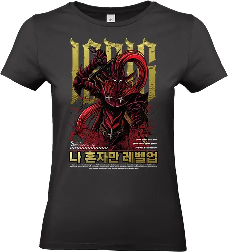 Igris – Shadow Knight - solo leveling, igris shadow knight, shadow army, jinwoo soldier, dark fantasy warrior, manhwa series, anime art - Standard T-Shirt (Frauen)