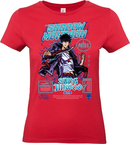 Sung Jinwoo – Shadow Monarch - solo leveling, sung jinwoo, shadow monarch, shadow army, hunter king, dungeon hunter, dark fantasy action, manhwa series, anime art - Standard T-Shirt (Frauen)