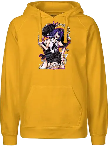 Reze – The Bomb Girl - anime art, Chainsaw, reze, bomb devil girl, anime villain girl, dark shonen anime, manga series - Fairtrade Hoodie