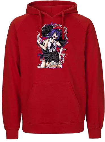 Reze – The Bomb Girl - anime art, Chainsaw, reze, bomb devil girl, anime villain girl, dark shonen anime, manga series - Fairtrade Hoodie