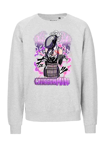 Reze – Dangerous Beauty - Chainsaw, reze, anime femme fatale, bomb power, dark anime aesthetic, shonen manga, anime art - Fairtrade Sweatshirt