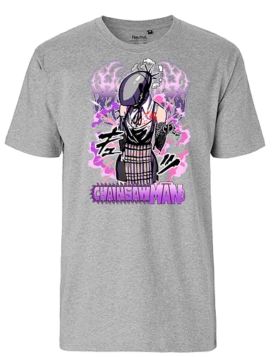 Reze – Dangerous Beauty - Chainsaw, reze, anime femme fatale, bomb power, dark anime aesthetic, shonen manga, anime art - Fairtrade T-Shirt