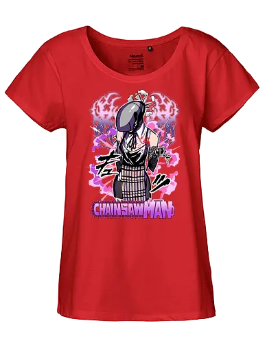 Reze – Dangerous Beauty - Chainsaw, reze, anime femme fatale, bomb power, dark anime aesthetic, shonen manga, anime art - Fairtrade Girl Shirt