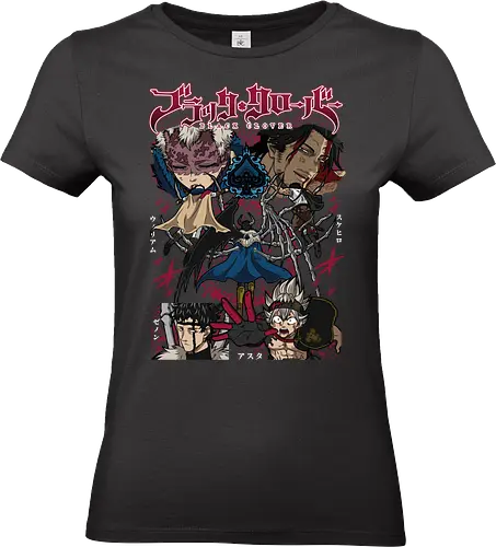 Clover – Magic Knights - Clover, japanese anime, anime art, magic knights, asta black clover, wizard king, fantasy anime, magic battle anime, shonen manga - Standard T-Shirt (Frauen)