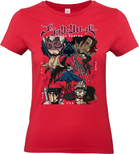 Clover – Magic Knights - Clover, japanese anime, anime art, magic knights, asta black clover, wizard king, fantasy anime, magic battle anime, shonen manga - Standard T-Shirt (Frauen)
