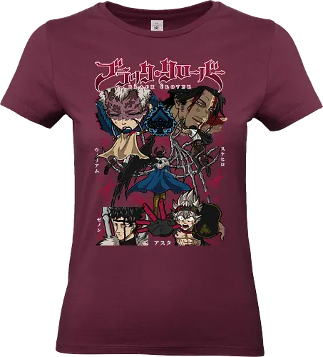 Clover – Magic Knights - Clover, japanese anime, anime art, magic knights, asta black clover, wizard king, fantasy anime, magic battle anime, shonen manga - Standard T-Shirt (Frauen)