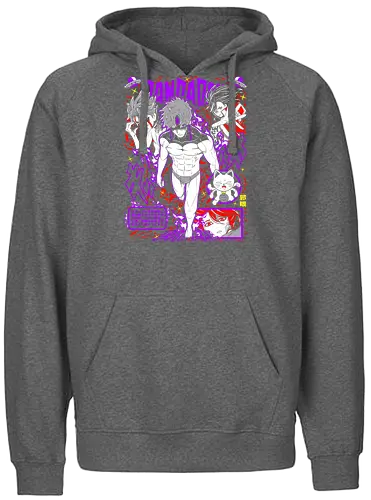 Evil Eye – Dandadan - dandadan, evil eye, cursed spirit, supernatural anime, yokai power, dark fantasy manga, paranormal battle, japanese manga, anime art - Fairtrade Hoodie