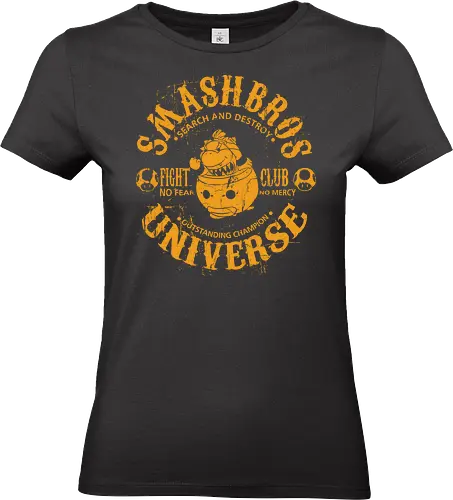 Smash Bros Fight Club - Villain Jr  - mario t-shirt, koopa clown auto, pilz königreich, nintendo bösewicht, fight club, vintage kunst, bowser sohn, koopalings, mario antagonist, bowser jr, smash bros kämpfer, nintendo kleidung, koopa königreich, teetan, super smash bros - Standard T-Shirt (Frauen)